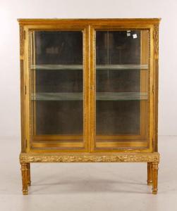 Lot#-8212 French Glass Cabinet 